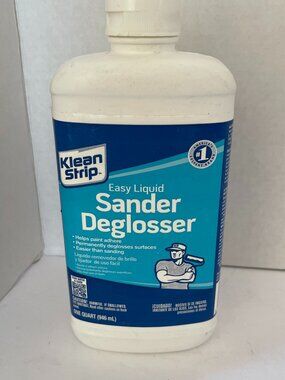 Klean Strip Liquid Sandpaper Water-Based Sander Deglosser 1 qt MFG 8/2013